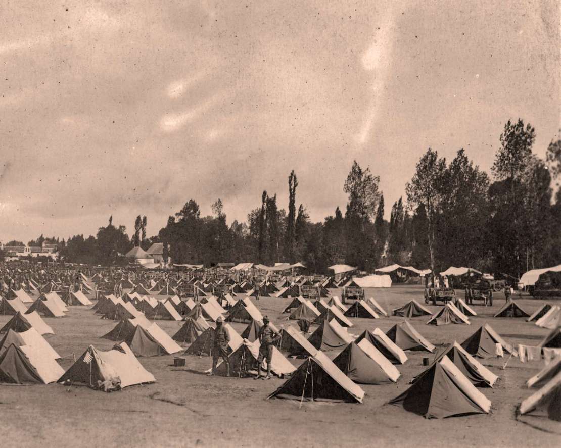Le camp américain de Montmorillon en 1918